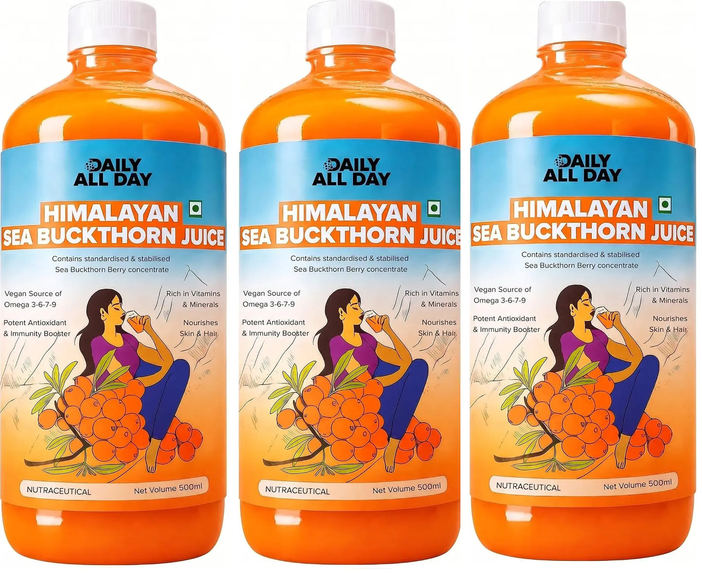 Sea Buckthorn Juice - Glowing Skin & Omega 7