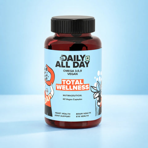Total Wellness Vegan Omega 3 6 9 - Heart, Brain & Eye Health Support