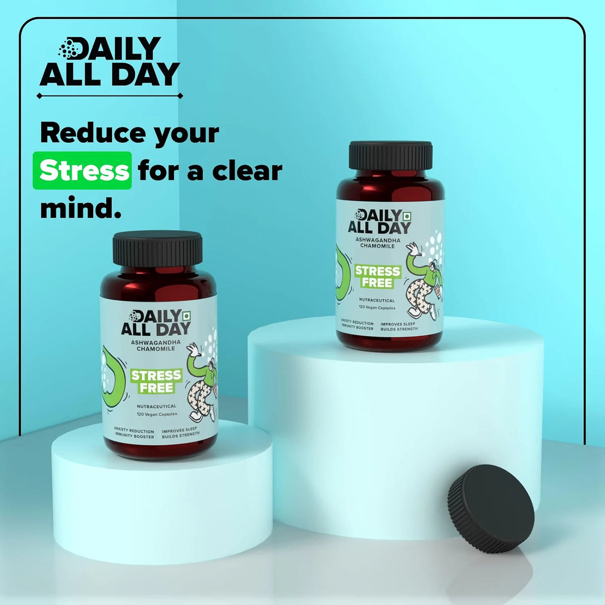 Stress relief supplements for a calm, clear mind
