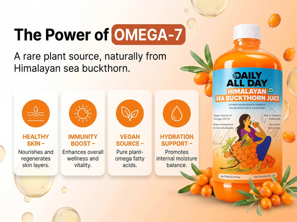 Daily All Day Sea Buckthorn Pulp Juice 500ml bottle – Himalayan sea buckthorn berry juice