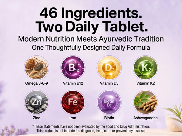 Multivitamin capsules with vitamins and minerals for daily wellness