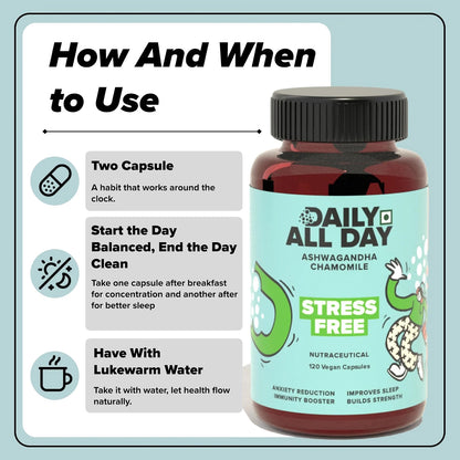 Ashwagandha for sleep - how to take 2 capsules daily