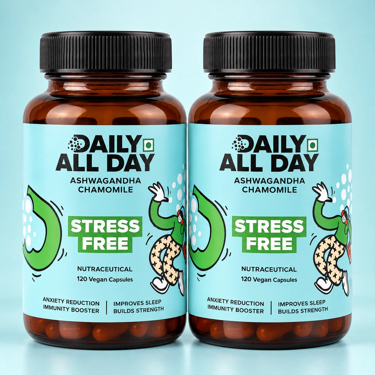 Natural sleep aid and stress support - 2 bottle pack