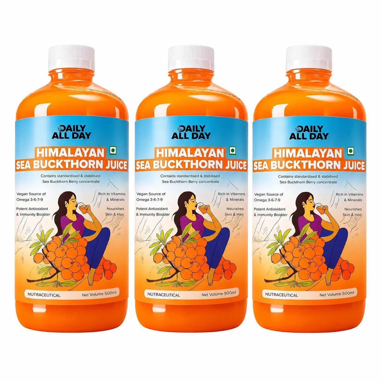 Sea Buckthorn Juice - Glowing Skin & Omega 7