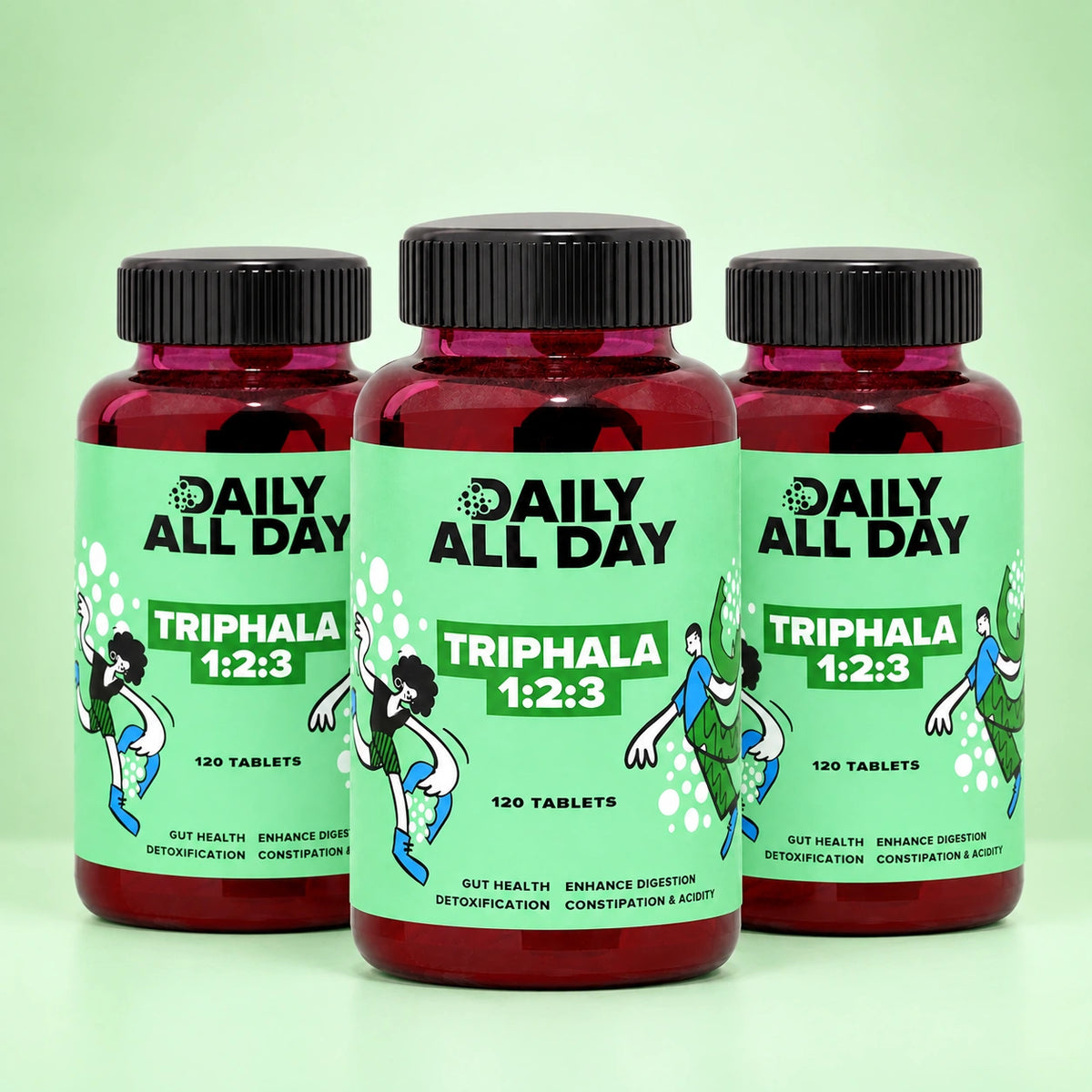 Ayurvedic triphala supplement - 3 bottle pack