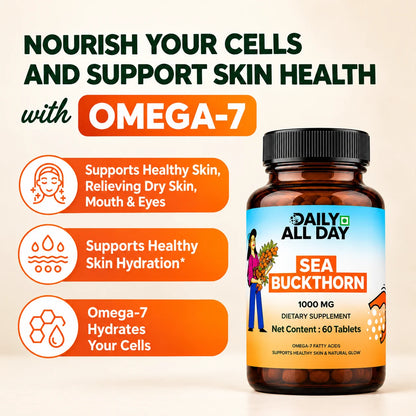 Sea Buckthorn Tablets - Omega-3,6,7 & 9 Daily Wellness & Nutrition
