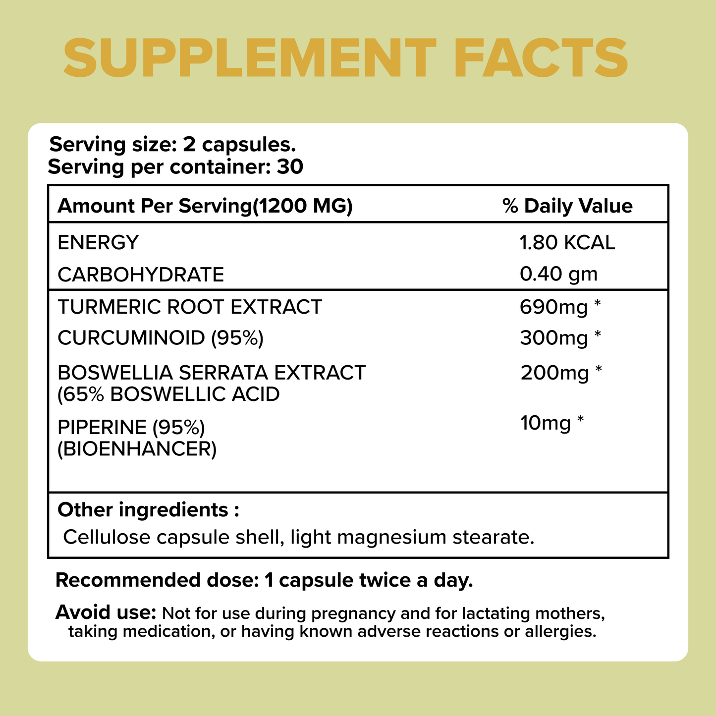 Joint Care- Joint Support Supplement