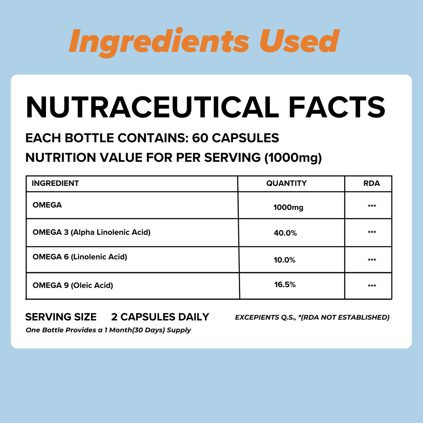 Total Wellness- Vegan Omega 3 6 9